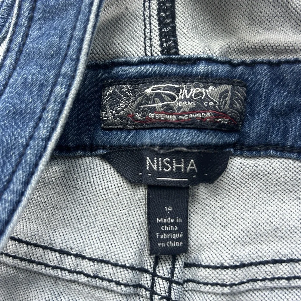 Silver Jeans Taylor Swift SWIFTIE Girls Youth Size‎ 14 Custom Denim Overalls